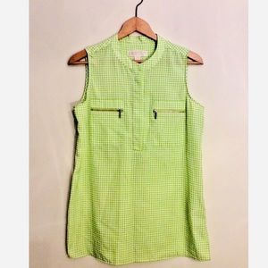 MICHAEL KORS Sleeveless Check Blouse  MEDIUM🔹NWOT